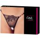 Cottelli Crotchless G-String mit roten Strasssteinen