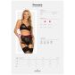 Obsessive Peonesia BH-Set in Schwarz
