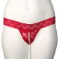 NORTIE Malin Schrittfreier Orgasmus String-Tanga mit Perlen Rot Plus Size