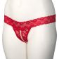 NORTIE Malin Schrittfreier Orgasmus String-Tanga mit Perlen Rot Plus Size