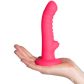 baseks Ribbed Stimulation Silikondildo mit Saugnapf 17 cm