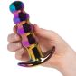 Dream Toys Glamour Glass Perlenbesetzter Analplug mit Fernsteuerung