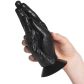 Mister B All Black Otto Fisting Dildo mit Saugnapf 20 cm