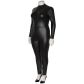 NORTIE Fetish Wetlook Schrittfreier Catsuit Plus Size