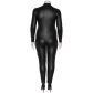 NORTIE Fetish Wetlook Schrittfreier Catsuit Plus Size