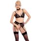 Abierta Fina Mesh Peekaboo BH-Set