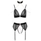 Abierta Fina Mesh Peekaboo BH-Set