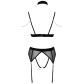 Abierta Fina Mesh Peekaboo BH-Set