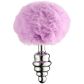 Alive BDSM Line Purple Fluffy Twist Analplug aus Metall M
