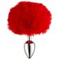 Alive BDSM Line Fluffy Red Analplug aus Metall M
