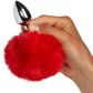 Alive BDSM Line Fluffy Red Analplug aus Metall M
